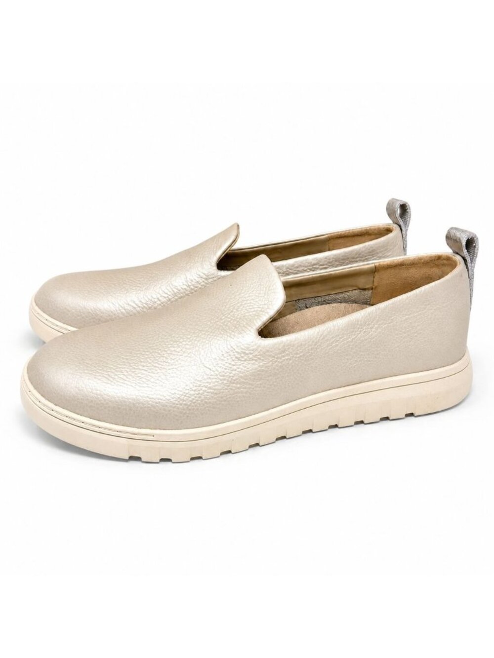 Vionic Uptown Willa Slip On Sneaker Loafer Women 8.5 Wide Chateau Grey Leather